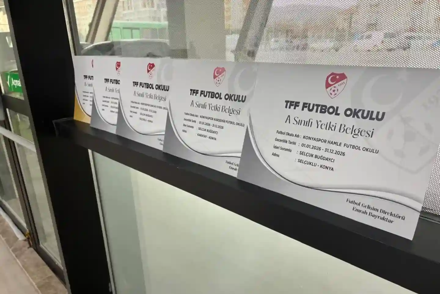 Konyaspor Futbol Okulu’na TFF Yetki Belgesi