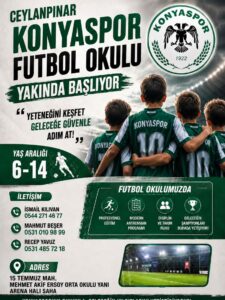 Konyaspor Futbol Okulları Ceylanpınar’da